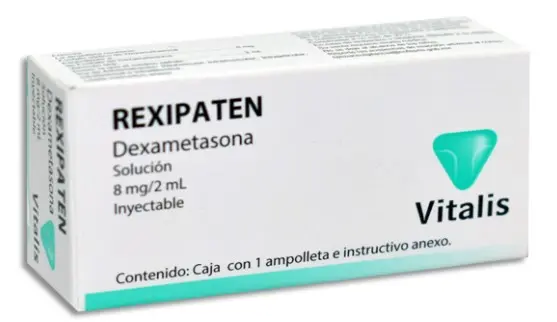 REXIPATEN 8MG/2ML SOL INY C/1 AMP DE 2ML DEXAMETASONA (VITALIS)