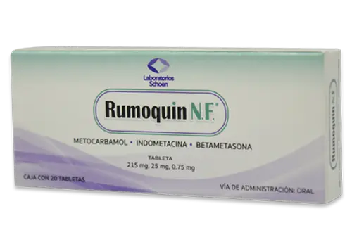 RUMOQUIN NF 215/25/0.75 MG C/20TAB (SCHOEN, S.A. DE C.V.)