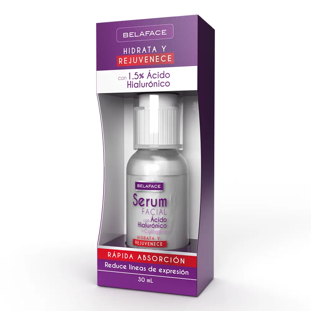 SERUM FACIAL ACIDO HIALURONICO 30 ML (IVA)(BELABEL)