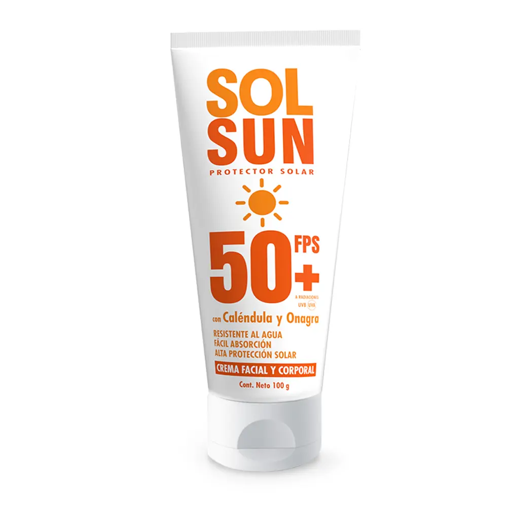 SOL SUN PROTECTOR SOLAR 50 + FPS 100GR (IVA)(BELABEL)
