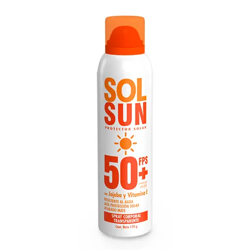 SOLSUN SPRAY PROTECTOR SOLAR 50 + FPS 170GR (BELABEL)