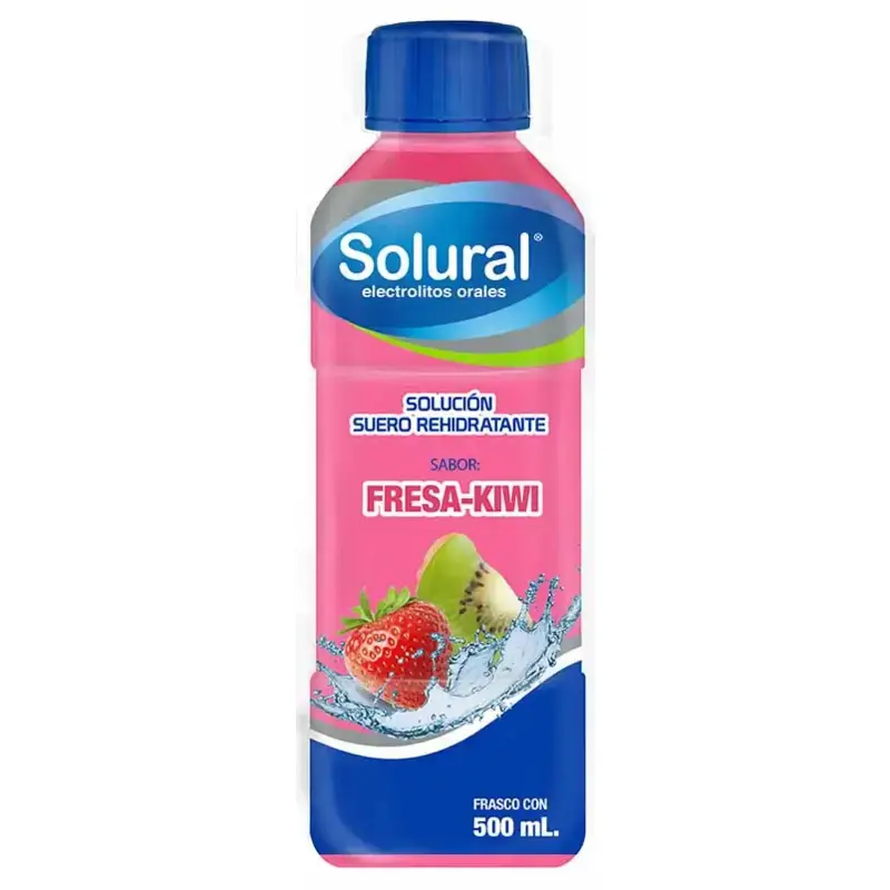 SOLUFIT ZERO FRESA-KIWI 500 ML (ELECTROLITOS ORALES)(AMSA)
