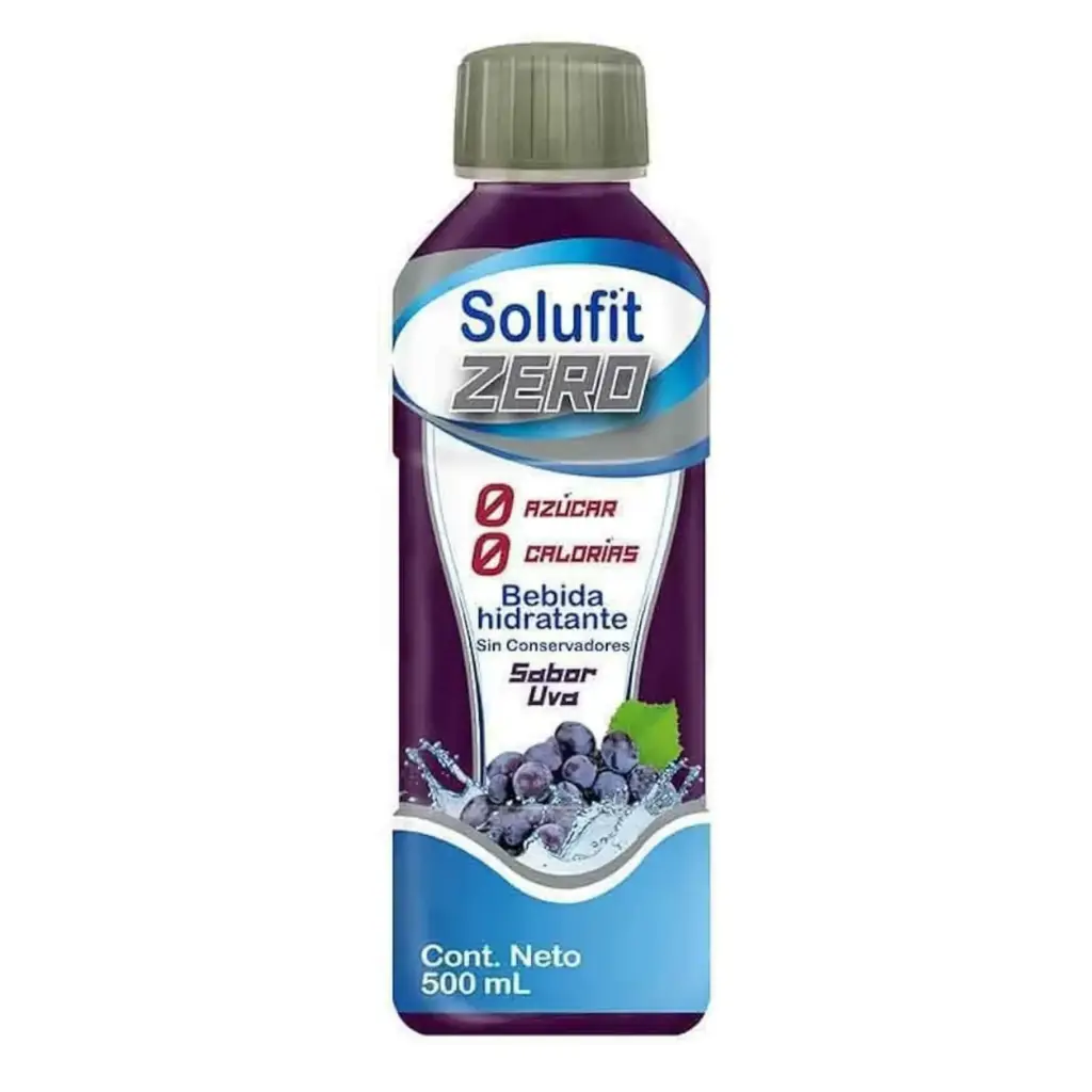 SOLUFIT ZERO UVA 500ML (ELECTROLITOS ORALES)(AMSA)