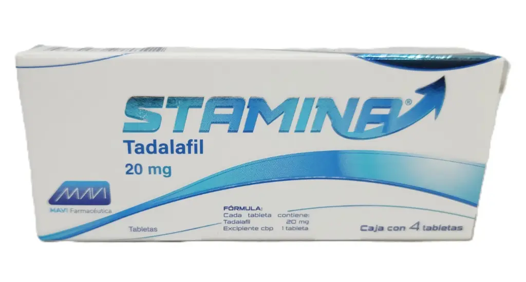 STAMINA 20 MG C/4 TABS (TADALAFIL)(MAVI)