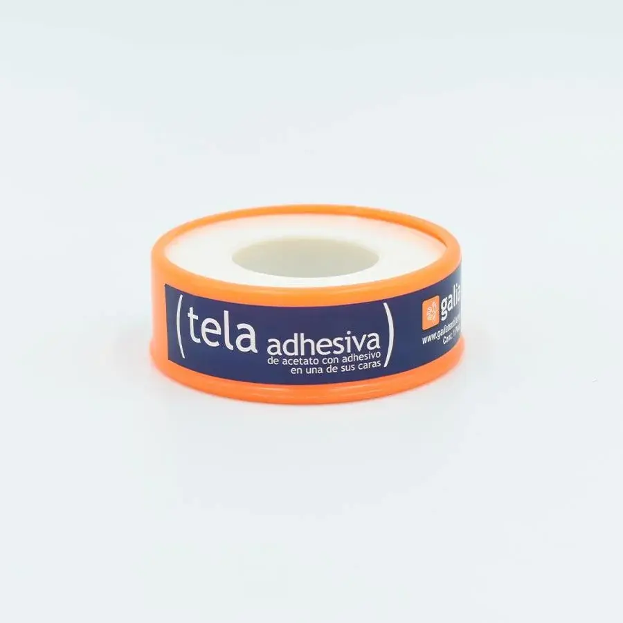 TELA ADHESIVA 1.25 CM X 5 MT CARRETE PZA (IVA)(GALIA TEXTIL)