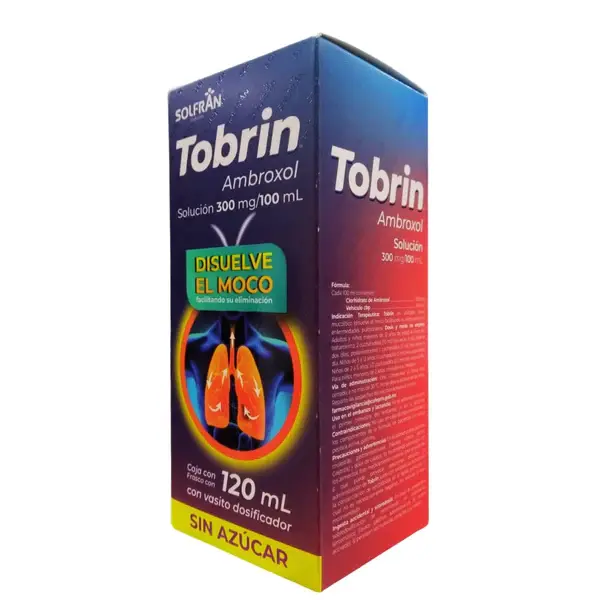 TOBRIN 300MG/100ML SOL FCO C/120ML (AMBROXOL)(SOLFRAN S.A.)