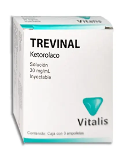 TREVINAL 30MG/ML SOL INY C/3 AMP DE 1ML (KETOROLACO)(VITALIS)