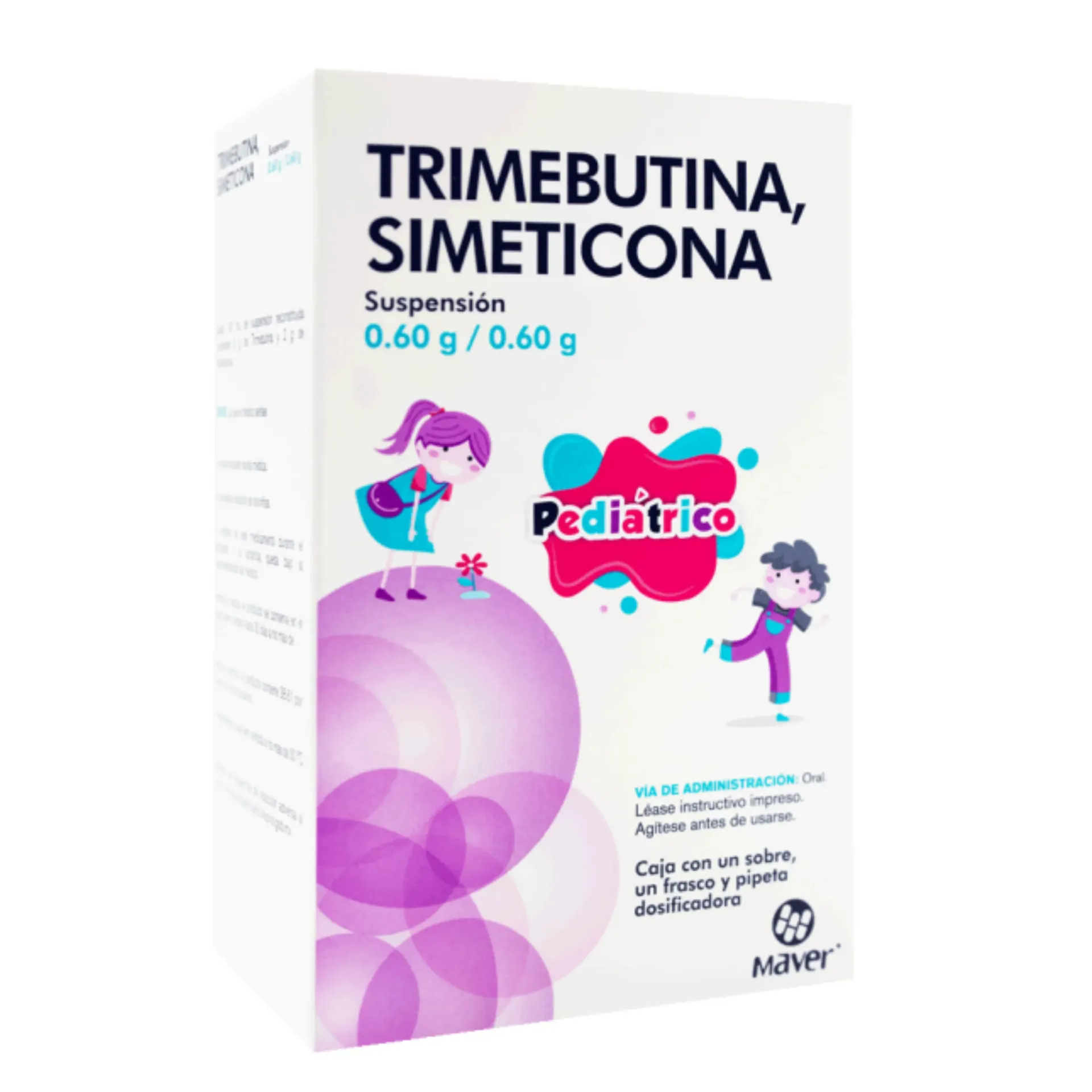 TRIMEBUTINA/SIMETICONA 0.6 G/ 0.6 G PED SUSP (MAVER)