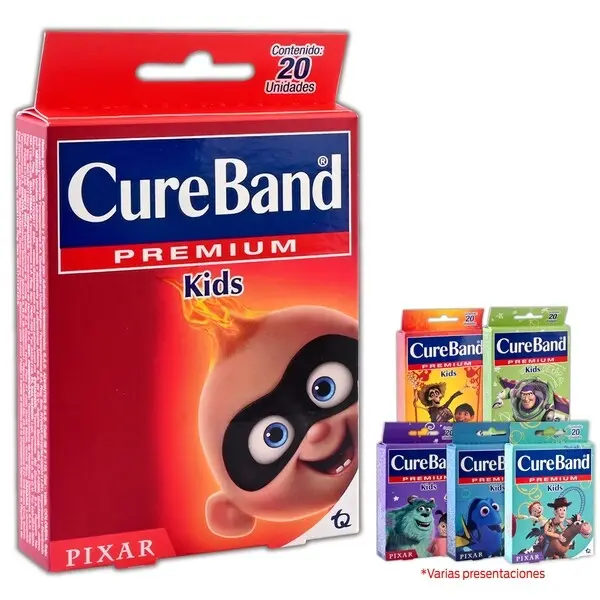 VENDITAS ADHESIVAS PREMIUM PIXAR C/20 PZAS CUREBAND (JALOMA)(IVA)