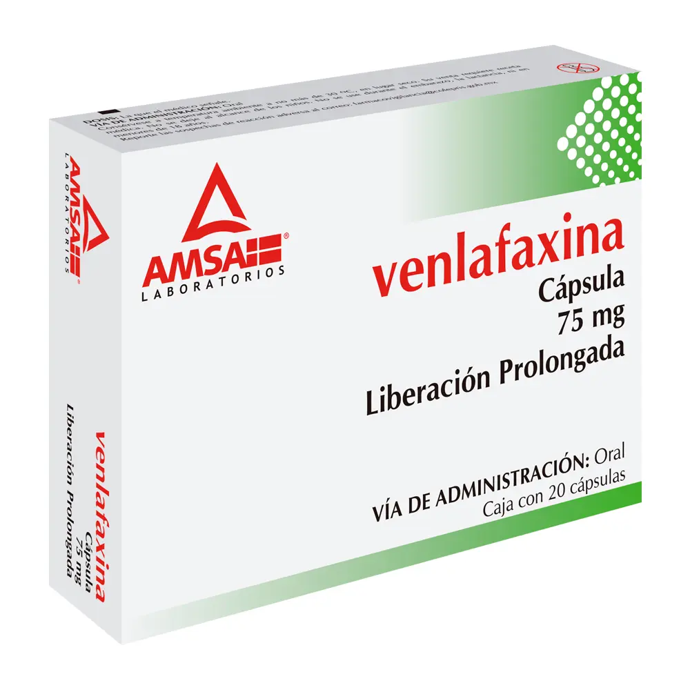 VENLAFAXINA 75 MG C/ 20 CAPS (AMSA)