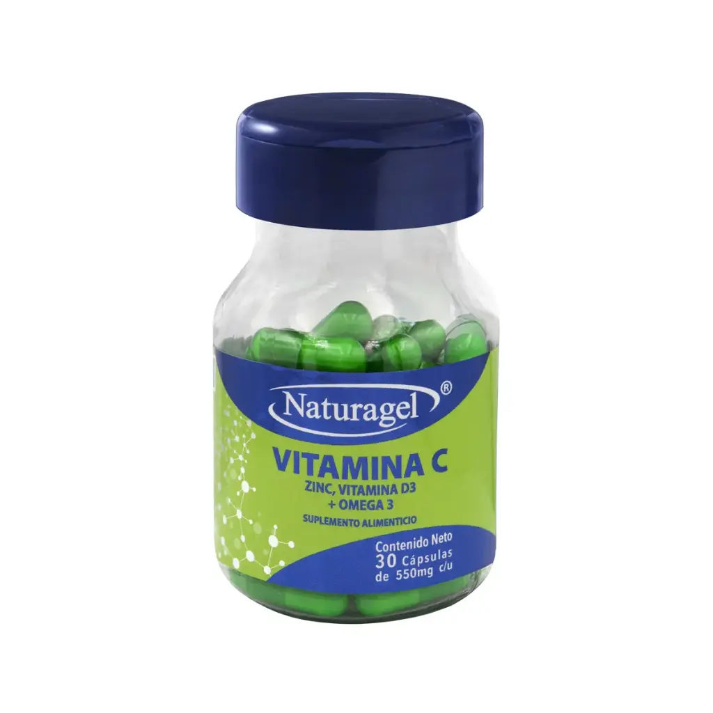 VITAMINA "C", ZINC, D3 Y OMEGA 3 ENV C/30 CAP (NATURAGEL)