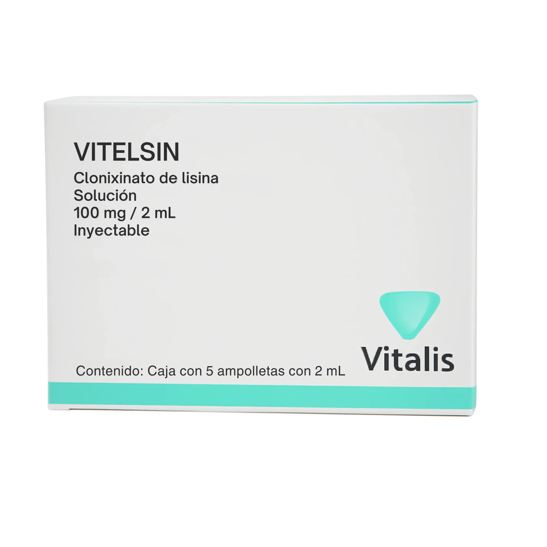 VITELSIN 100MG/2ML SOL INY C/5 AMP (CLONIXINATO DE LISINA)(VITALIS)