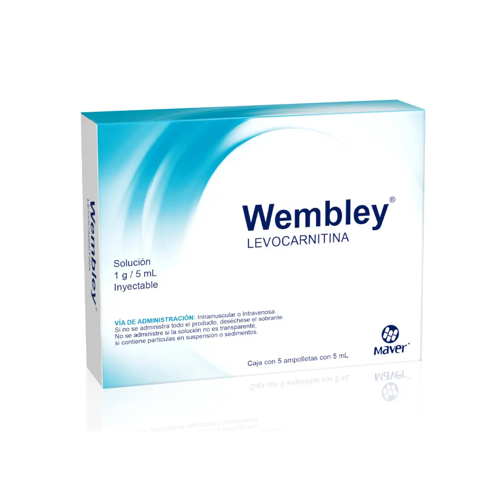 WEMBLEY SOL INY C/5 AMP (LEVOCARNITINA) (MAVER)