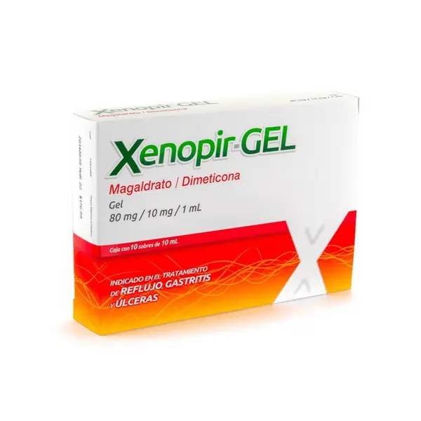 XENOPIR GEL C/10 SOBRES (MAGALDRATO, DIMETICONA)(COLLINS)