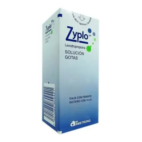 ZYPLO 60MG SOL GOTAS C/15ML (LEVODROPROPIZINA)(ARMSTRONG)