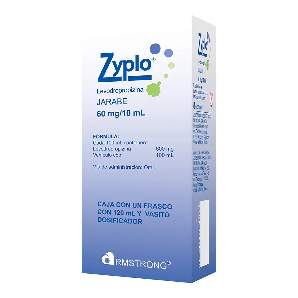 ZYPLO JARABE 60MG C/120ML (LEVODROPROPIZINA)(ARMSTRONG)