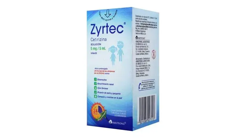 ZYRTEC SOL 5MG/5ML FCO C/50 ML (CETIRIZINA)(ARMSTRONG)