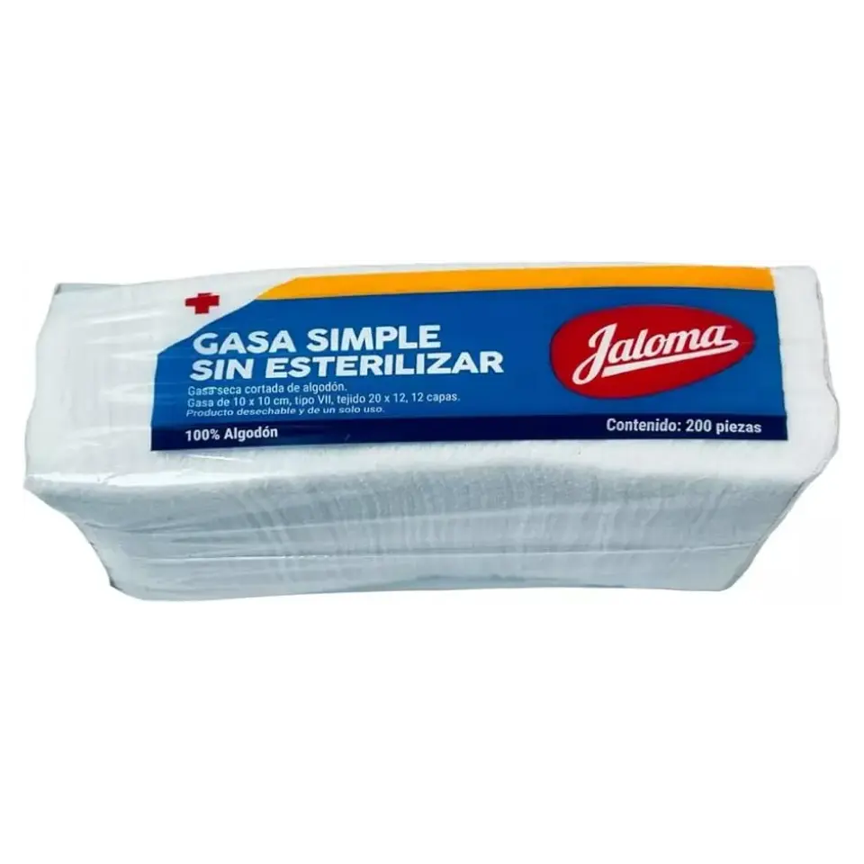 ESPONJA GASA 10X10CM T 20X12 C/200 PZ S/T (IVA)(JALOMA)