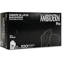GUANTE PLUS NEGRO NO EST MD 100 PZA (IVA)(AMBIDERM)