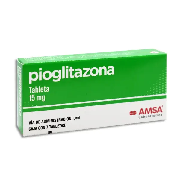 PIOGLITAZONA 15MG C/7 TABS (AMSA)