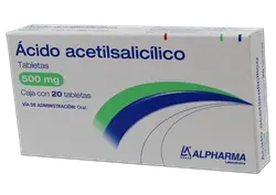 ACIDO ACETILSALICILICO 500 MG C/20 TAB (ALPHARMA)