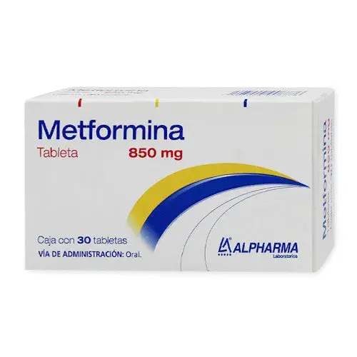 METFORMINA 850MG CON 30 TAB -(ALPHARMA)