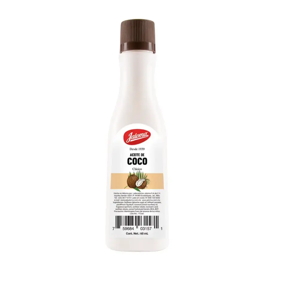 ACEITE DE COCO FRASCO C/60ML (IVA)(JALOMA)