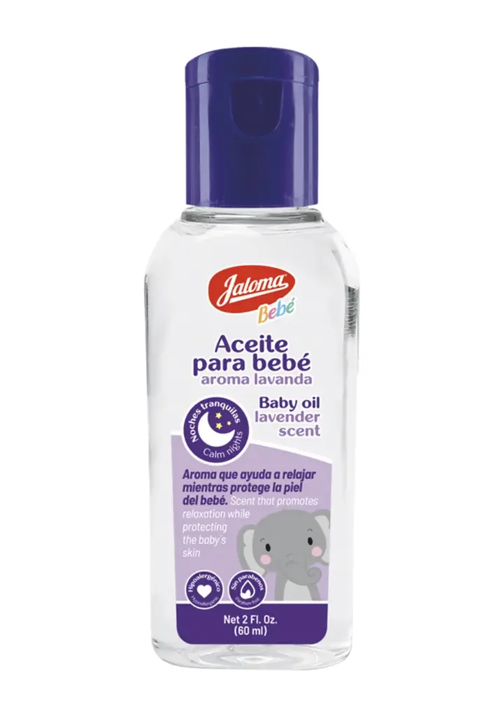 ACEITE PARA BEBE AROMA LAVANDA C/60 ML (IVA)(JALOMA)
