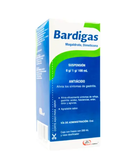 BARDIGAS GEL C/250ML FCO (MAGALDRATO/DIMETICONA)(DEGORT´S)