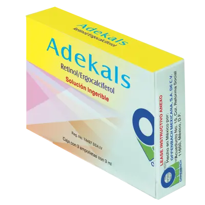 ADEKALS C/3 AMP SOL ORAL (VITAMINA A/VITAMINA D2)(OFFENBACH)