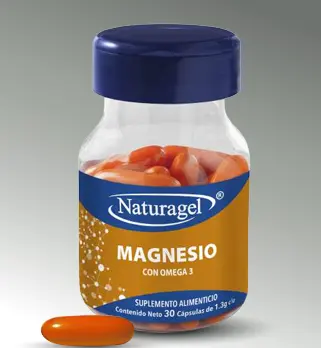 MAGNESIO C/OMEGA 3, 1.3G C/30 CAP ( IVA ) ( NATURAGEL )