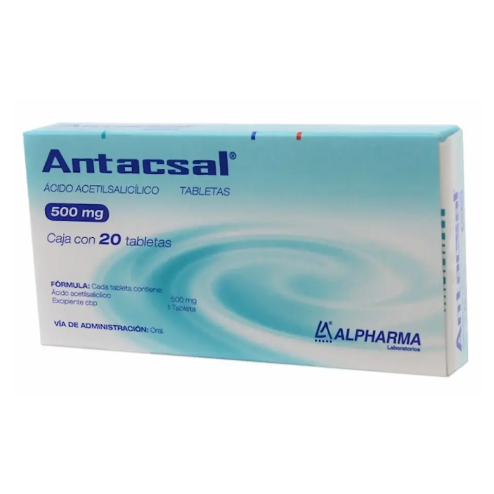 ANTACSAL 500MG C/20 TABS (AC ACETILSALICILICO)