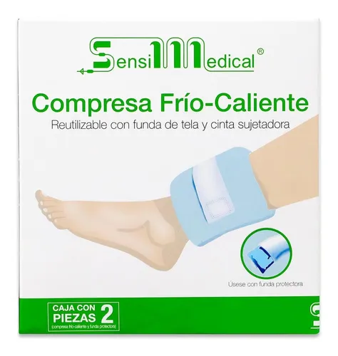 COMPRESA FRIA O CALIENTE GEL DE 23 CM X 10 CM C/FUNDA DE TELA ( IVA )
