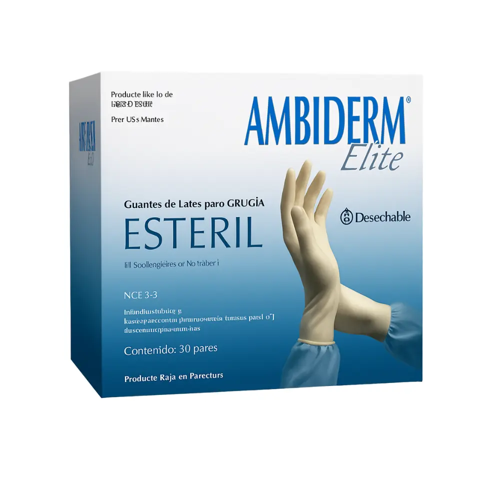 GUANTE ELITE EST N°6 C/50 PAR (AMBIDERM)(IVA)