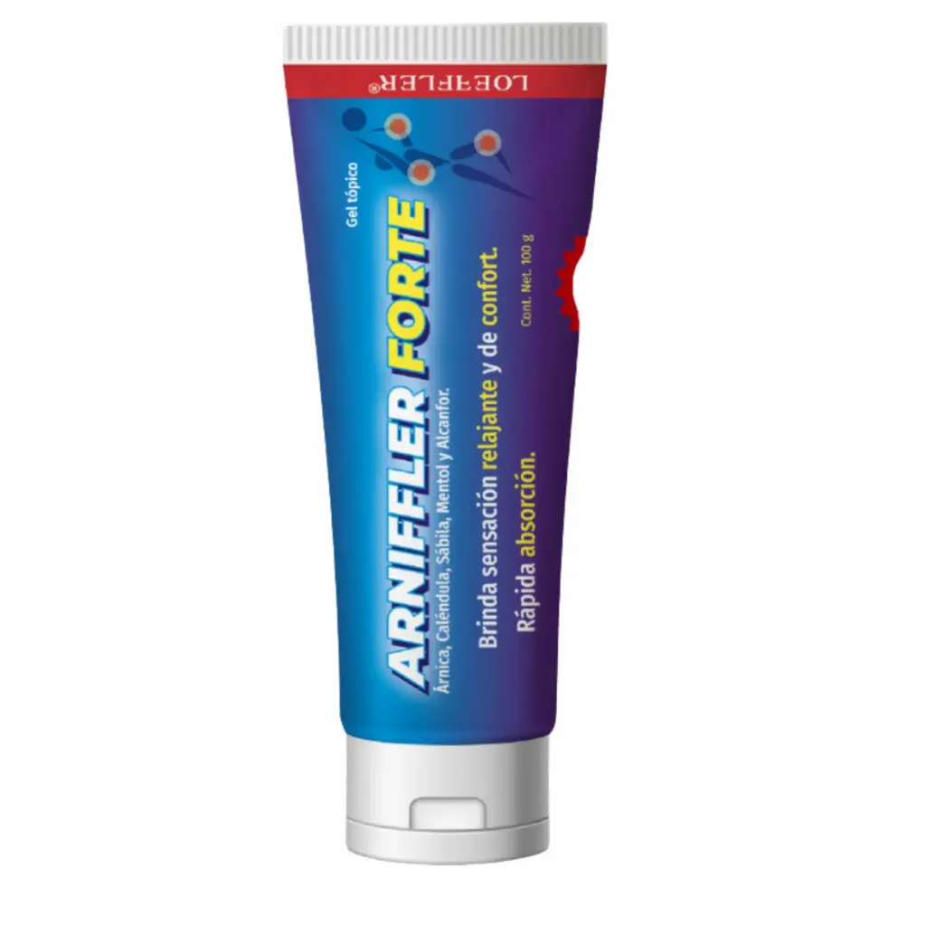 ARNIFFLER FORTE GEL C/100 GR ( ARNICA, CALENDULA, MENTOL, ALCANFOR ) ( IVA ) ( LOEFFLER )