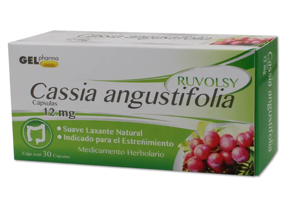 RUVOLSY 12 MG C/30 CAPS ( CASSIA ANGUSTIFOLIA ) ( GELPHARMA )