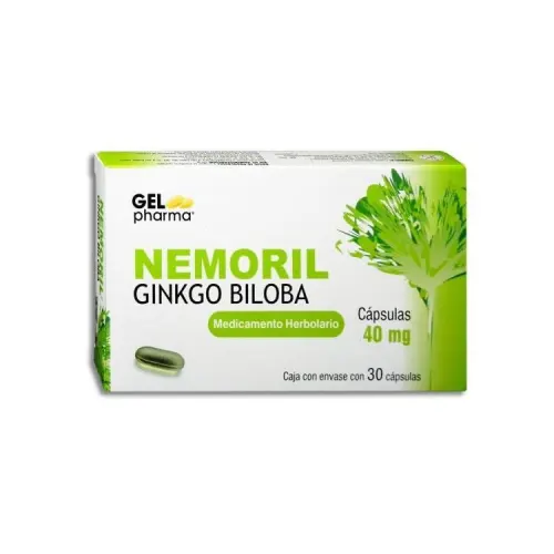 NEMORIL 40MG C/30 CAPS (GINKGO BILOBA)(GELPHARMA)