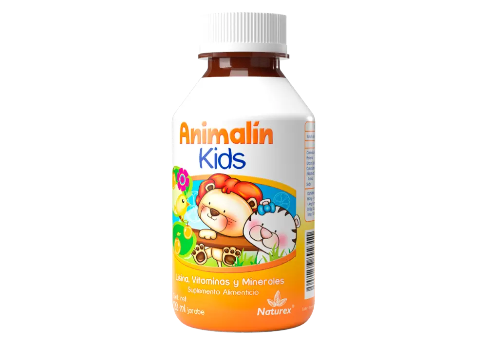 ANIMALIN KIDS JARABE 120ML (VITAMINAS Y MINERALES)(IVA)(NATUREX)