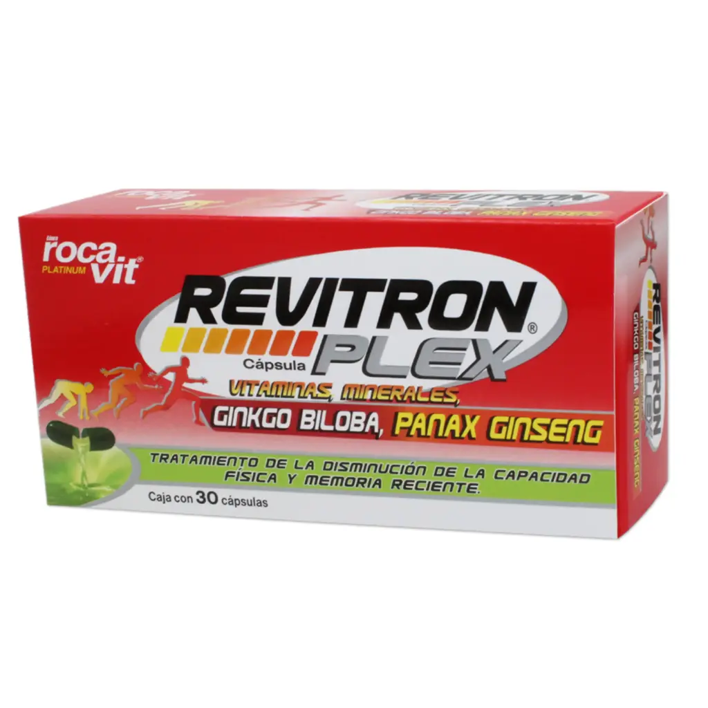 REVITRON PLEX C/30 CAP (VITAMI, MINER, GINK BILOB, GINS) (GELPHARMA)