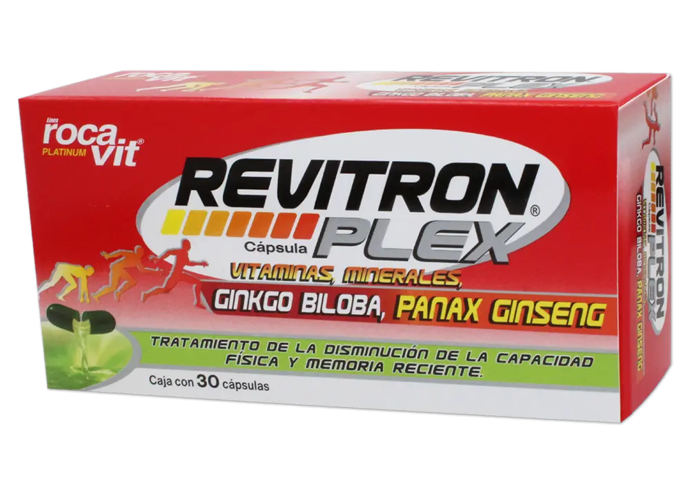 REVITRON PLEX C/30 CAP (VITAMI, MINER, GINK BILOB, GINS.) ( GELPHARMA )