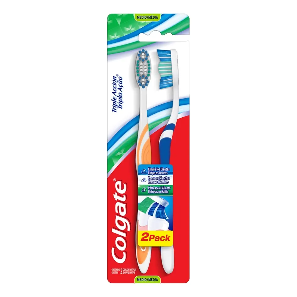 COLGATE CEPILLO DENTAL TRIPLE ACC 2 PACK (IVA)(COLGATE/PALMOLIVE)