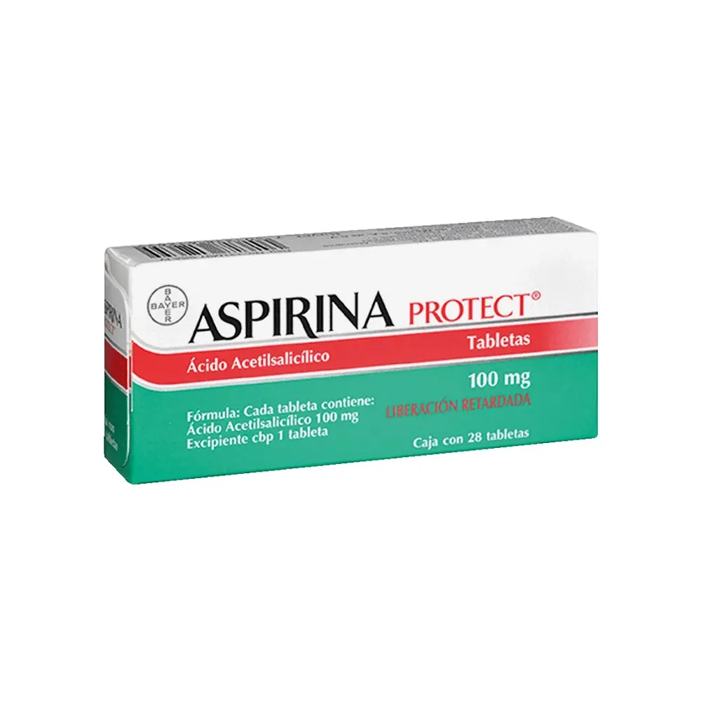 ASPIRINA PROTEC 100 MG C/28 TAB (ACIDO ACETILSALICILICO)(BAYER/LAKESIDE)