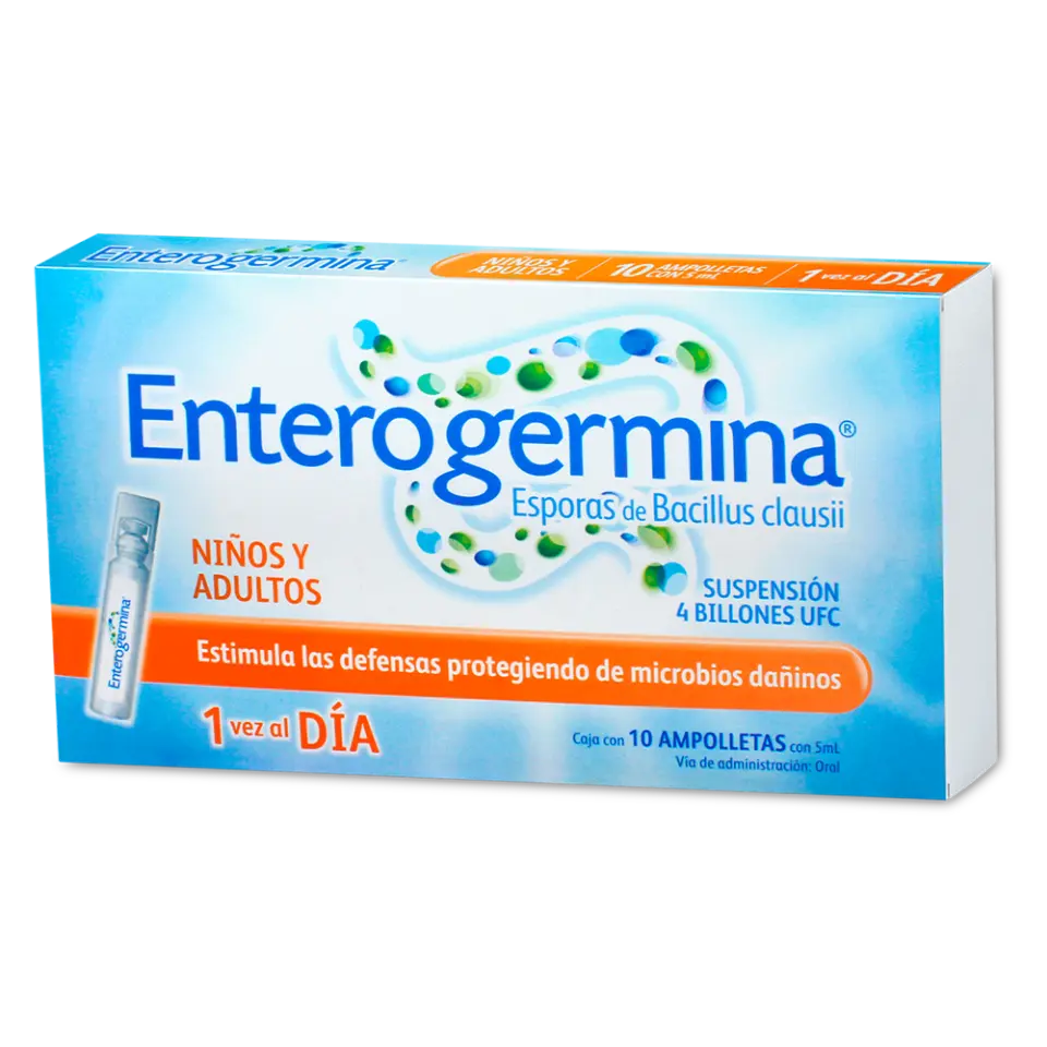 ENTEROGERMINA 5ML SUS C/10 AMP (ESPORAS DE BACILLUS CLAUSII)(SANOFI)