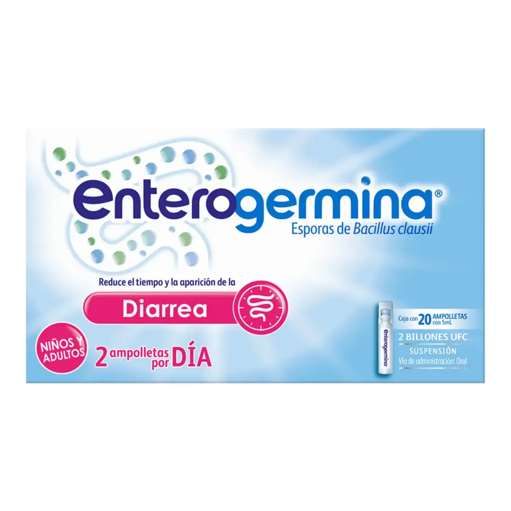 ENTEROGERMINA SUS C/20 AMP C/5 ML ( ESPORAS DE BACILLUS CLAUSII ) ( SANOFI )