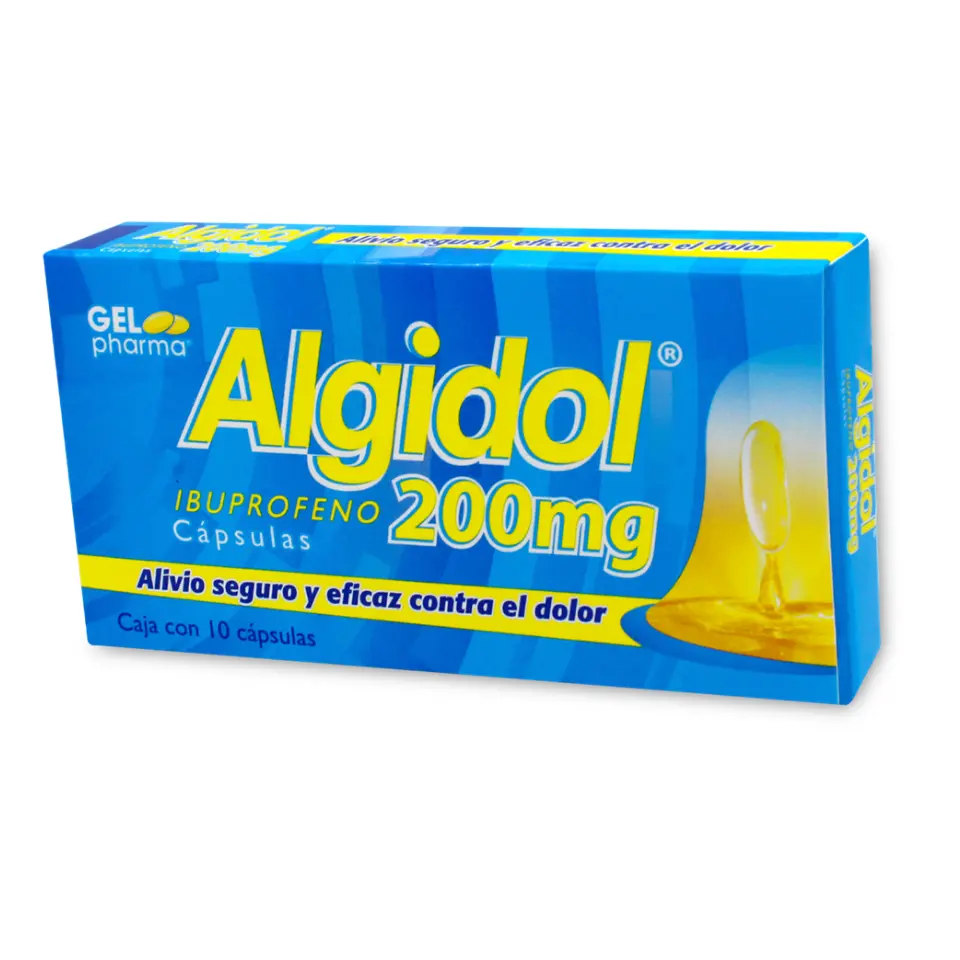 ALGIDOL 200MG C/10 CAPS (IBUPROFENO)(GELPHARMA )
