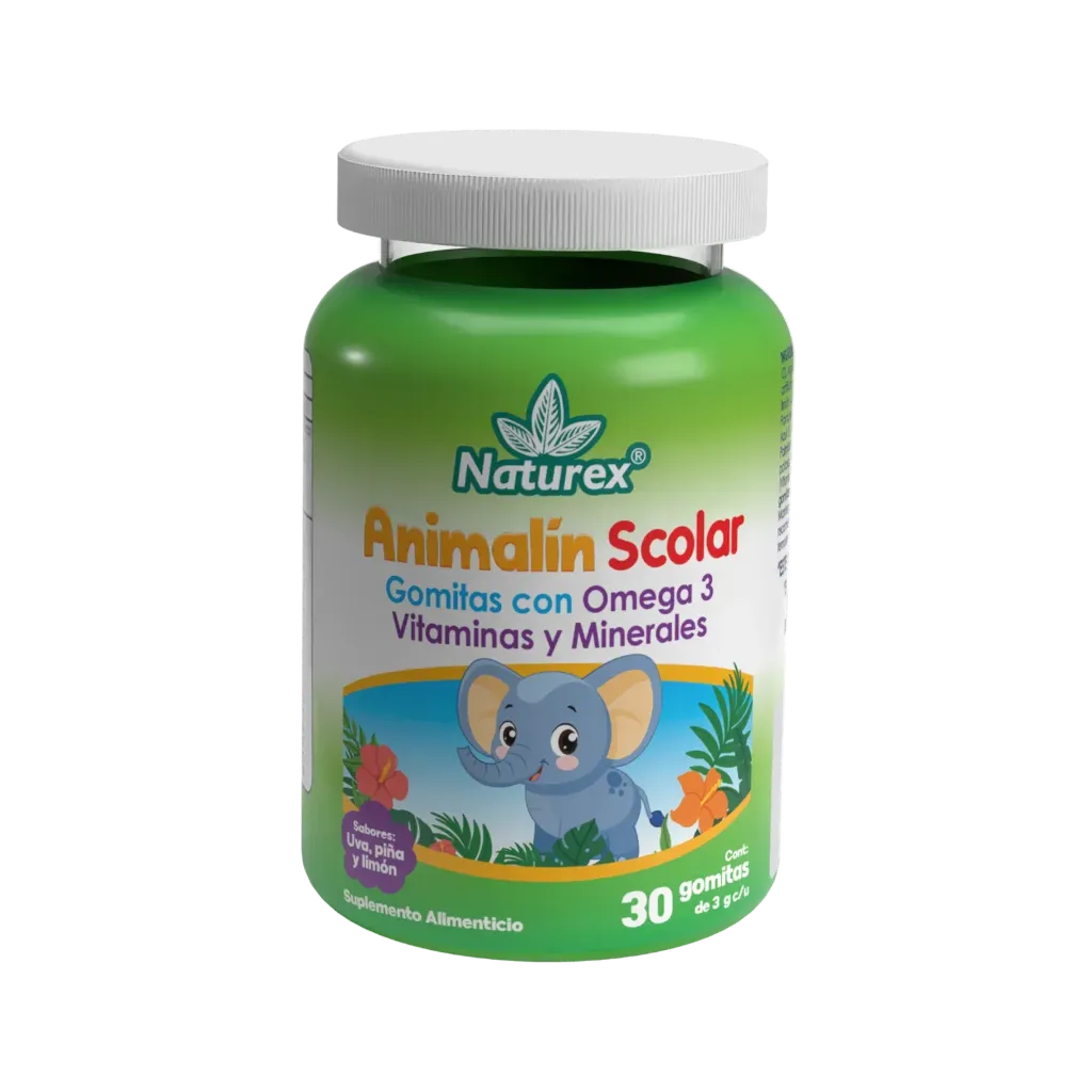 ANIMALIN SCOLAR C/30 GOMITAS (IVA)(VITAMINAS Y MINERALES)(NATUREX)