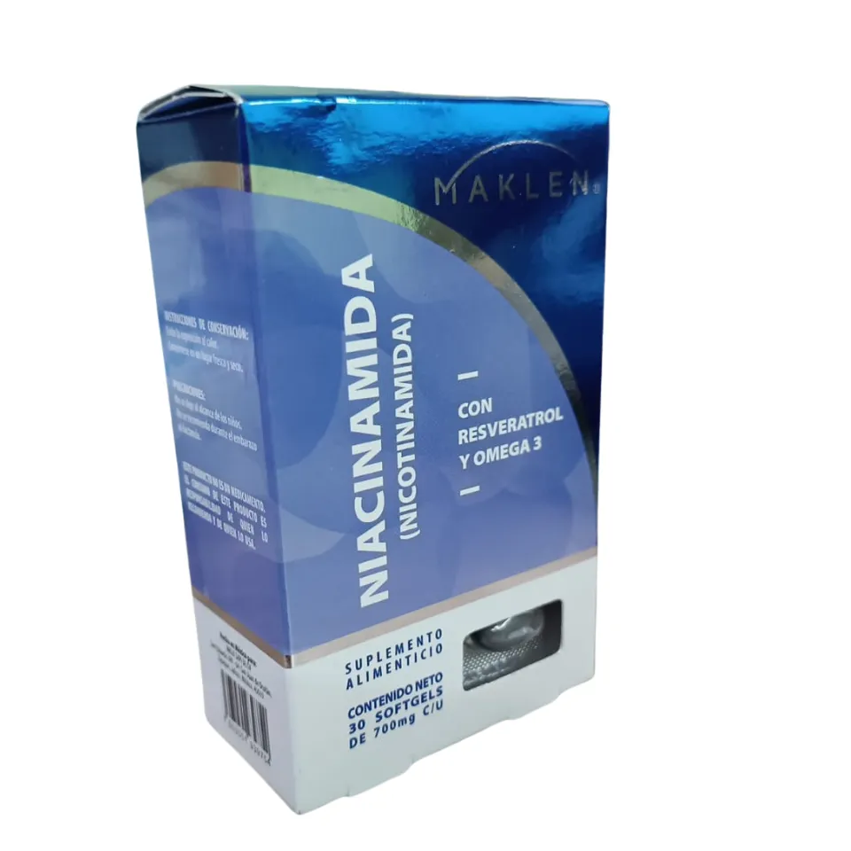 NIACINAMIDA 25/100/370 MG C/30 CAP ( MAKLEN ) ( IVA ) ( MAKLEN )