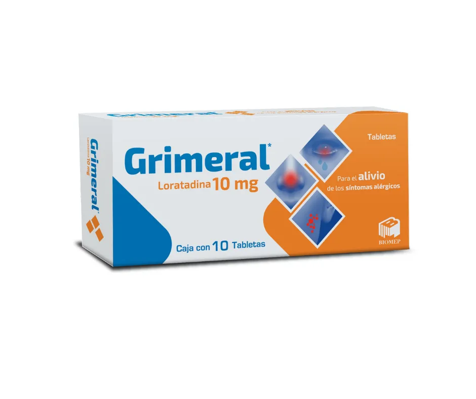 GRIMERAL 10 MG C/20 TABLETAS ( LORATADINA ) ( BIOMEP )