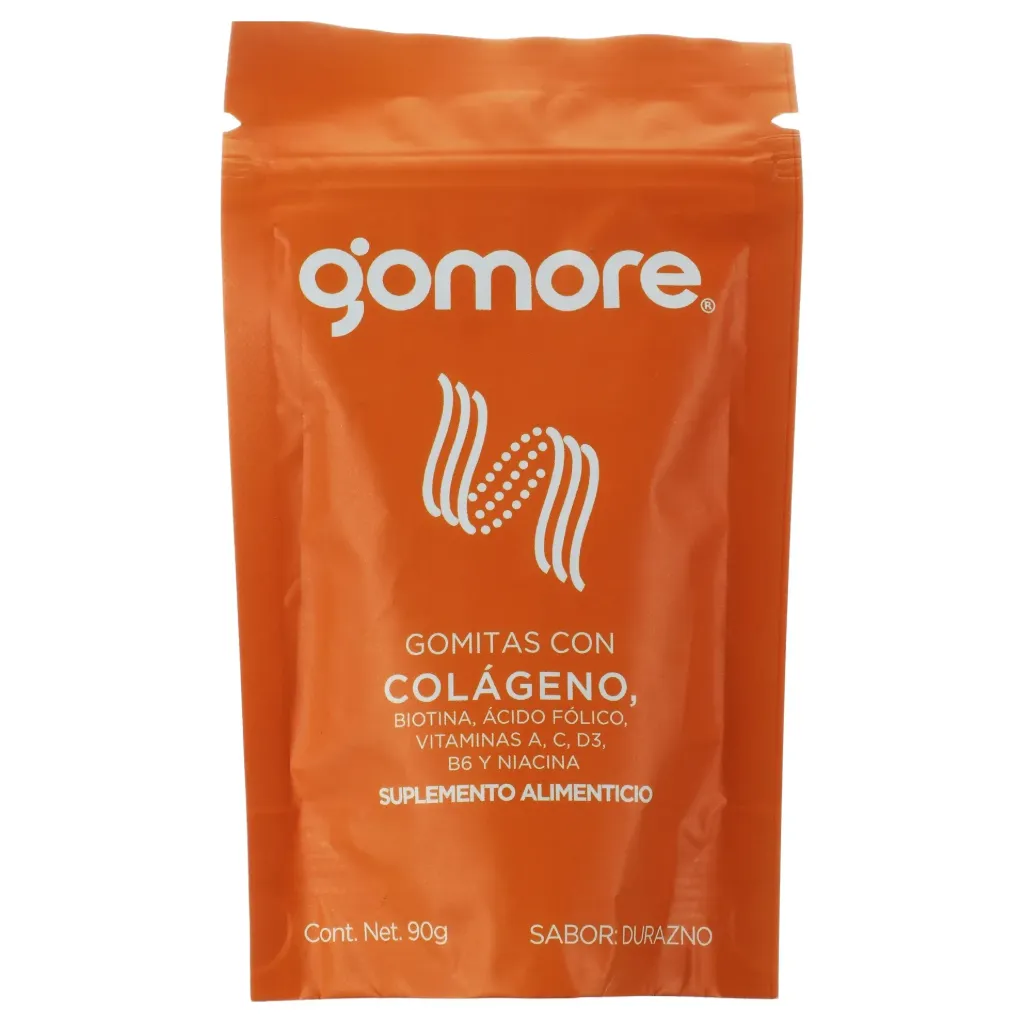 GOMORE COLAGENO GOMITAS C/90 GR ( DURAZNO ) ( IVA )