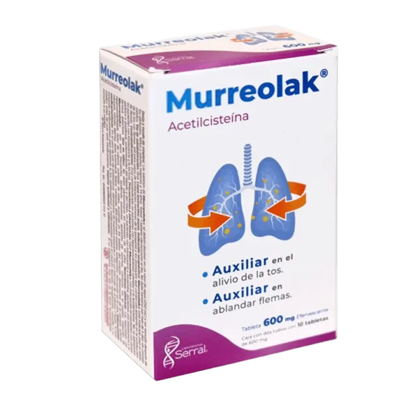 MURREOLAK 600MG 2 TUBOS C/10 TAB EFE C/U - SERRAL